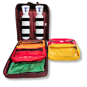 Botiquin Mochila Sherpa oxigenoterapia rojo Botiquin Mochila Sherpa oxigenoterapia rojo